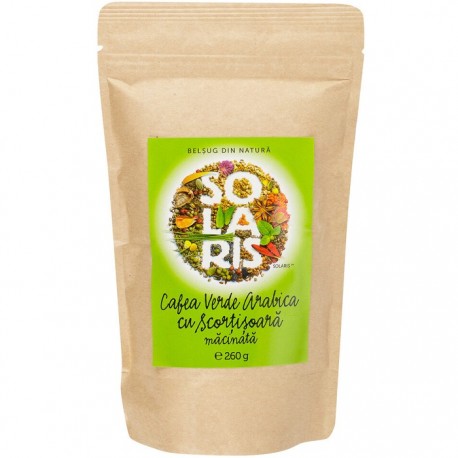 Cafea verde Arabica Macinata cu Scortisoara 260g Solaris