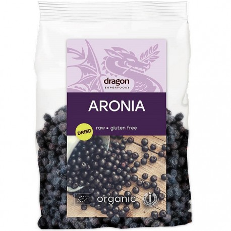 Fructe de aronia bio, fara gluten 150g Dragon Superfood