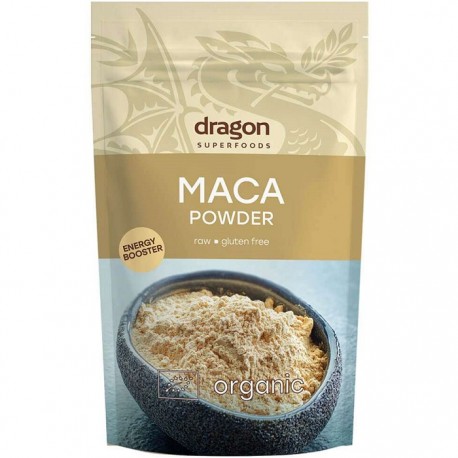 Maca galbena pulbere raw bio, fara gluten 200g Dragon Superfood