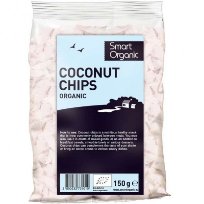 Fulgi de cocos bio raw 150g Smart Organic