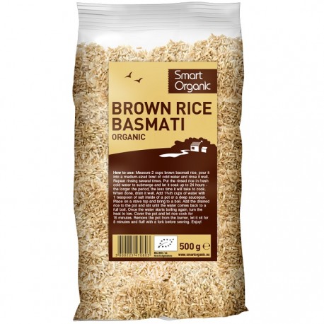 Orez basmati brun bio 500g Smart Organic