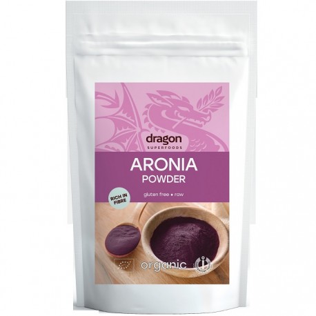 Aronia pudra raw bio, fara gluten 200g Dragon Superfood
