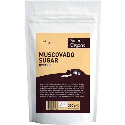 Zahar brun de trestie Muscovado bio 300g Smart Organi