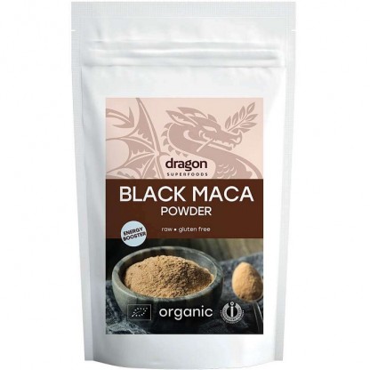 Maca neagra pudra bio, raw vegan, fara gluten 100g Dragon Superfoods