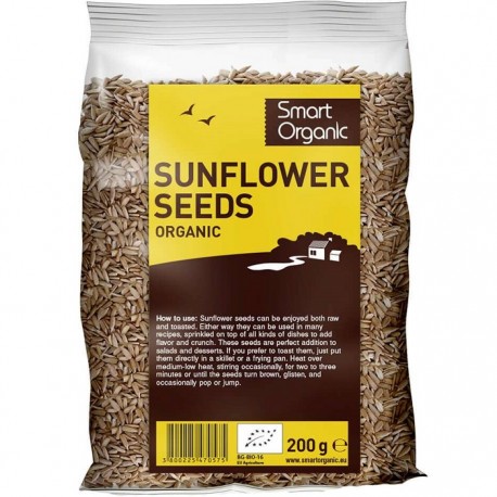 Seminte de floarea soarelui bio 250g Smart Organic