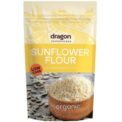 Faina de seminte de floarea soarelui bio, fara gluten 200g Dragon Superfoods