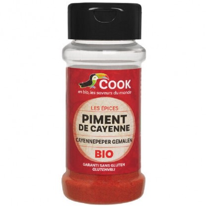 Piper Cayenne bio, fara gluten 40g Cook