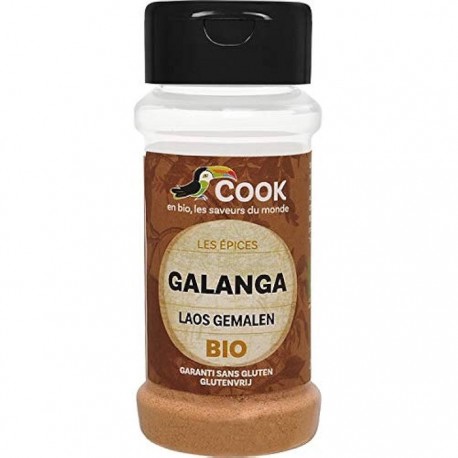 Galangal pudra bio, fara gluten 25g Cook