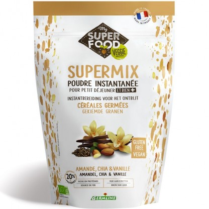 Supermix pentru micul dejun cu migdale, chia si vanilie bio 350g Germline