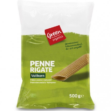 Penne din grau dur integral bio 500g Green Organics