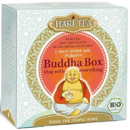 Ceai premium bio Budha Box, cutie cu cele 11 ceaiuri Hari Tea