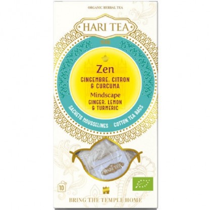 Ceai premium cu ghimbir si lamaie bio Mindscape 10 plicuri Hari Tea