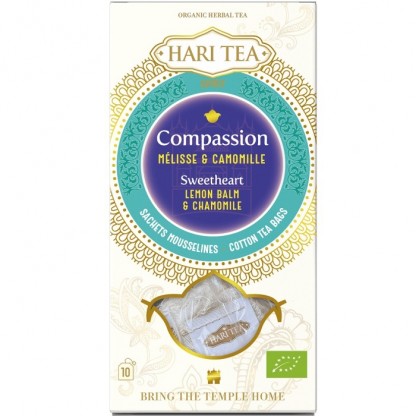 Ceai premium cu tei si musetel bio Sweetheart 10 plicuri Hari Tea