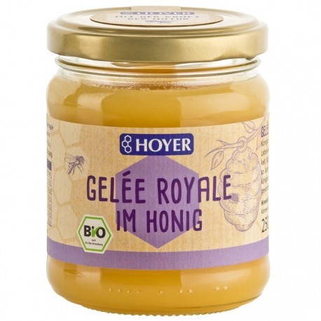 Miere cu laptisor de matca bio 250g Hoyer