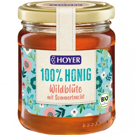 Miere poliflora din flori salbatice bio 250g Hoyer