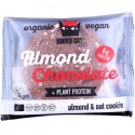 Cookie cu migdale si ciocolata neagra bio vegan, fara gluten 50g Kookie Cat