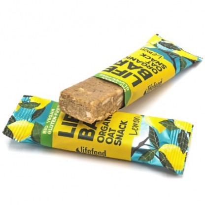 Baton de ovaz cu lamaie bio, fara gluten 40g Lifebar