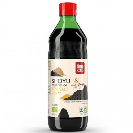 Sos de soia bio Shoyu, cu continut redus de sare 250ml Lima
