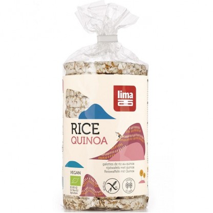 Rondele din orez expandat cu quinoa bio, fara gluten 100g Lima