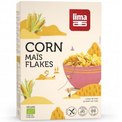 Fulgi de porumb bio, fara gluten 375g Lima