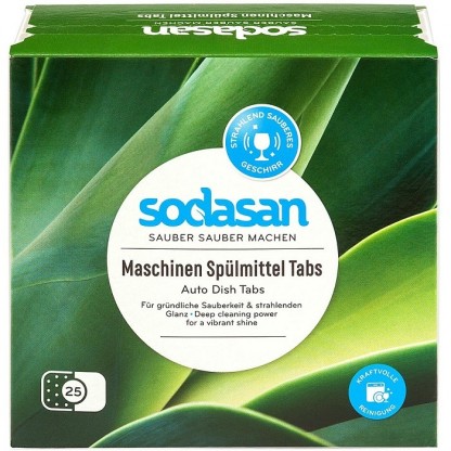 Tablete ecologice pentru masina de spalat vase 625g (25x25gr) Sodasan