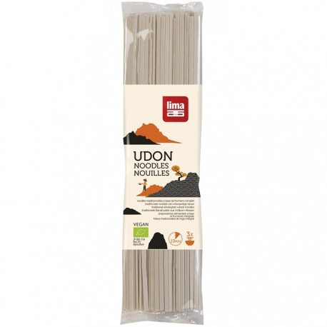 Taitei japonezi traditionali Udon bio, din grau integral 250g Lima