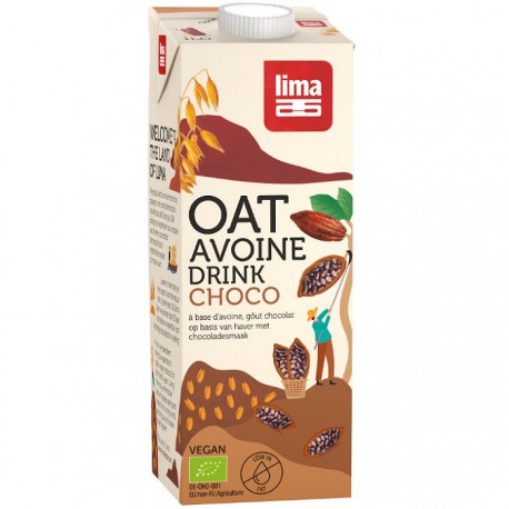 Bautura vegetala de ovaz cu ciocolata bio vegan 1L Lima