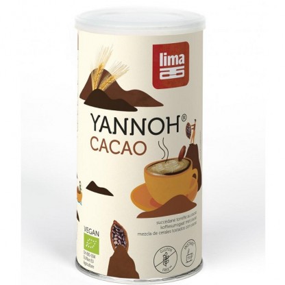 Bautura din cereale Yannoh Instant cu cacao bio vegan, fara gluten 175g Lima
