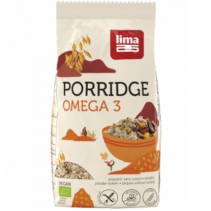 Porridge Express Omega 3 bio, fara gluten 350g Lima