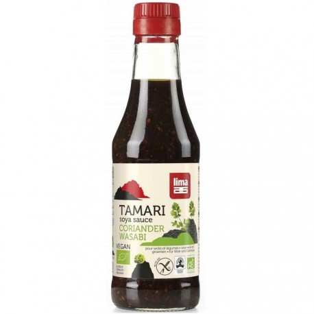 Sos de soia Tamari cu coriandru si wasabi bio vegan, fara gluten 250ml Lima