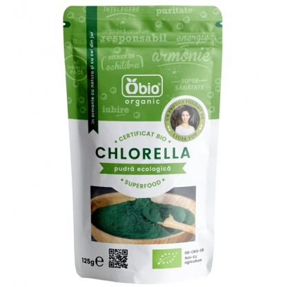 Chlorella pulbere bio 125g Obio