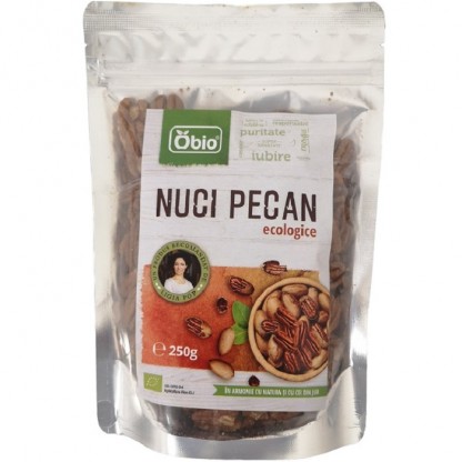 Nuci pecan raw organice 250g Obio