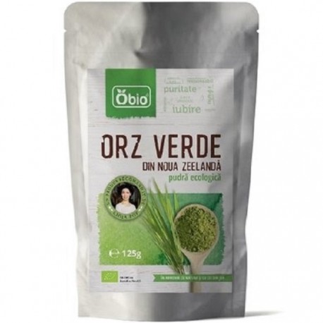 Orz verde pudra bio din Noua Zeelanda 125g Obio