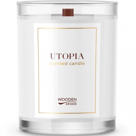 Lumanare naturala cu patchouli Utopia 200g Wooden Spoon