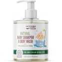 Sampon si gel dus bio fara parfum, pentru copii si bebelusi 300ml Wooden Spoon