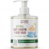 Sampon si gel dus bio fara parfum, pentru copii si bebelusi 300ml Wooden Spoon