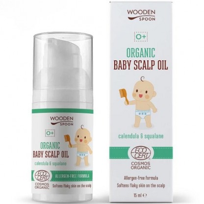 Ulei pentru scalpul bebelusilor bio 15ml Wooden Spoon