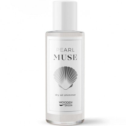 Ulei uscat stralucitor pt corp si fata, Pearl Muse 100ml Wooden Spoon