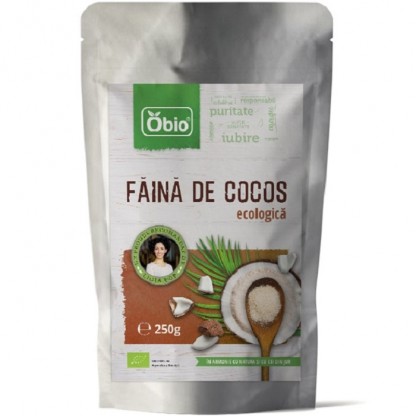Faina de cocos bio, fara gluten 250g Obio