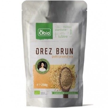 Proteina din orez pudra premium bio 250g Obio