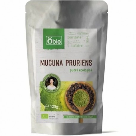 Mucuna pruriens pulbere bio 125g Obio