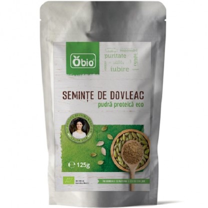 Pudra proteica din seminte de dovleac bio 125g Obio