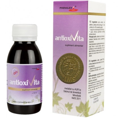 Antioxivita, antioxidant natural din struguri 100ml Phenalex