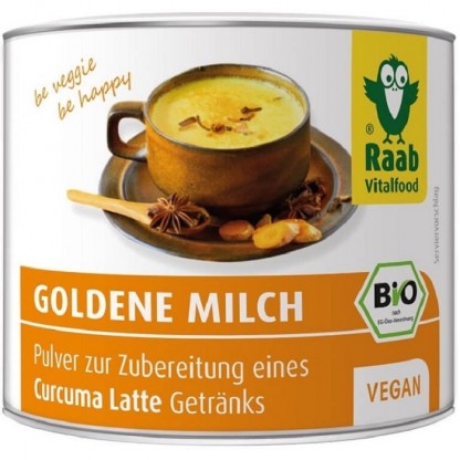Golden Milk bio, bautura instant cu turmeric 70g Raab Vitalfood
