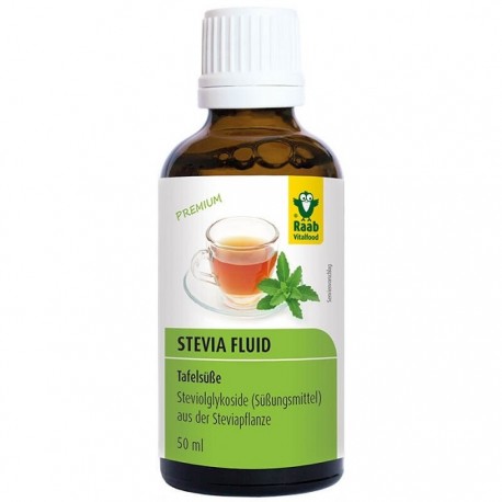Stevia indulcitor natural lichid, premium 50ml Raab Vitalfood