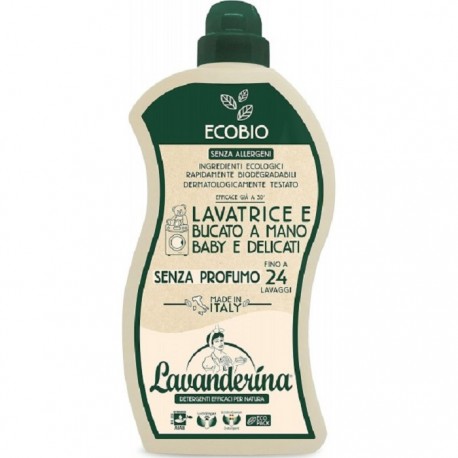 Detergent ecologic pentru rufele bebelusului si rufe delicate 960ml Lavanderina Eco Bio