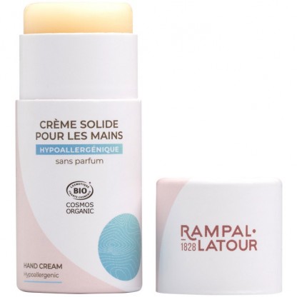 Crema de maini organica solida hipoalergenica, fara parfum (zero waste) 27g Rampal Latour