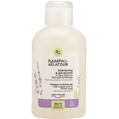 Gel de dus si sampon bio cu masline si lavanda 250ml Rampal Latour