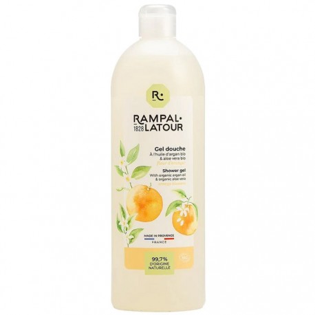 Gel de dus bio cu flori de portocal 1000ml Rampal Latour