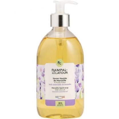 Sapun lichid de Marsilia cu lavanda bio, pt maini si corp 500ml Rampal Latour